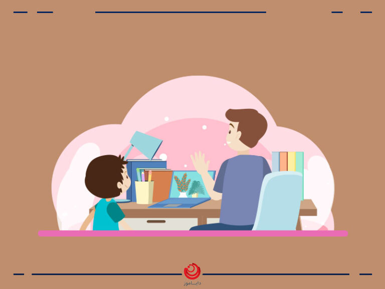 وکتور از مدرسه-در-خانه