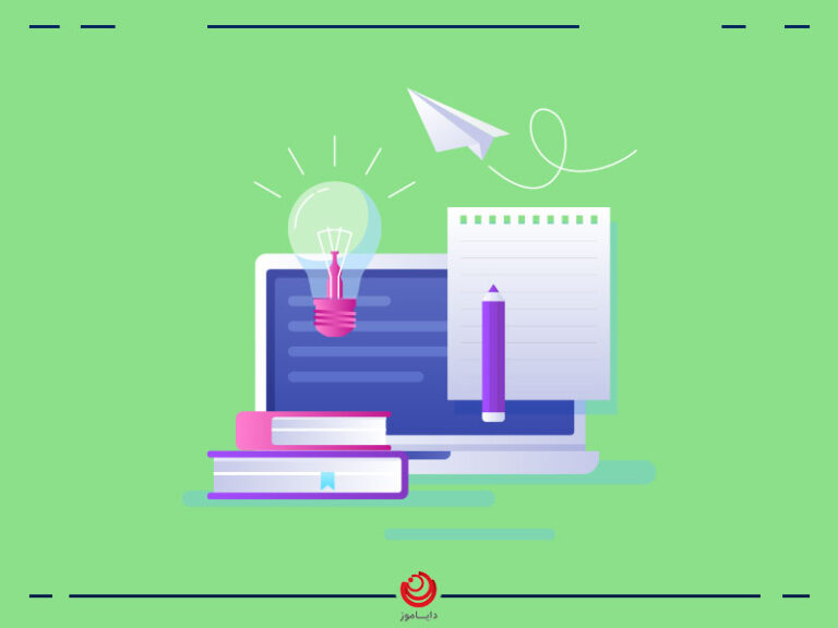 وکتور سیستم_مدیریت_محتوای_آموزش