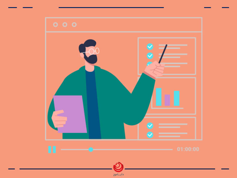 وکتور چگونه_یک_معلم_آنلاین_Online_Teache