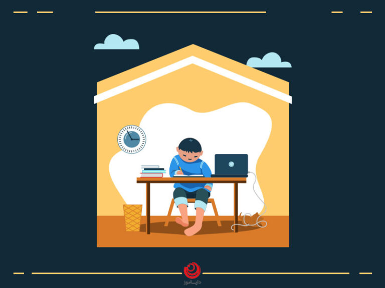 وکتور تکلیف-آنلاین-دانش-آموزان.